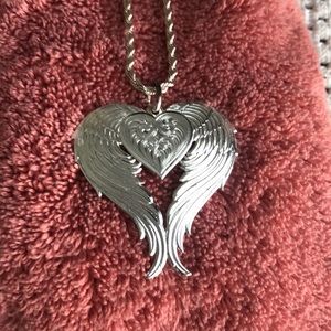 Montana Silversmiths Winged Heart Necklace